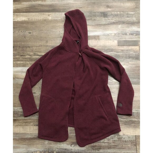 The North Face Women Crescent Wrap Hoodie Jacket Medium Burgundy - Picture 1 of 7